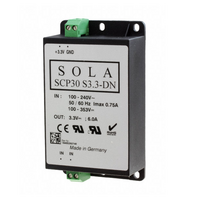 SCP30S33UDN SOLAHD SCP DIN POWER SUPPLY, 30W, 3.3V OUTPUT, 85-264V IN, SWITCHING, LOW PROFILE(SCP 30S3.3-DN)
